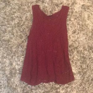 Lace see through tank